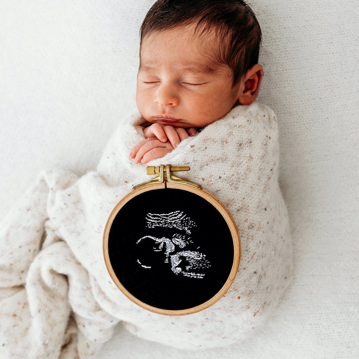 Luxury Baby Scan Embroidery - Small Hoop
