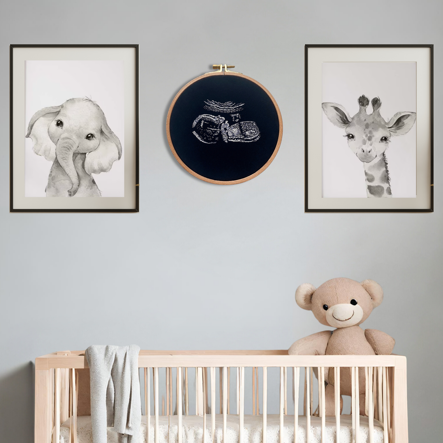 Luxury Baby Scan Embroidery - Large Hoop